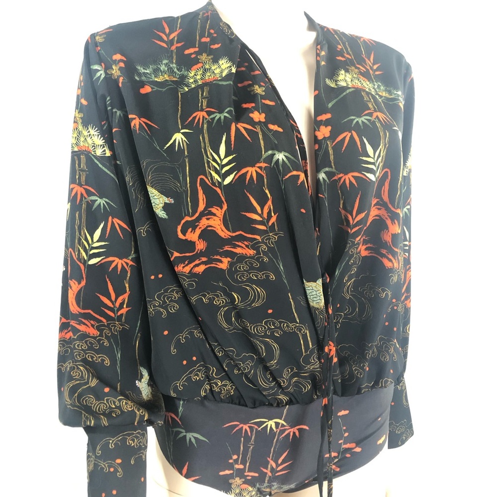 Zara silk bodysuit size M